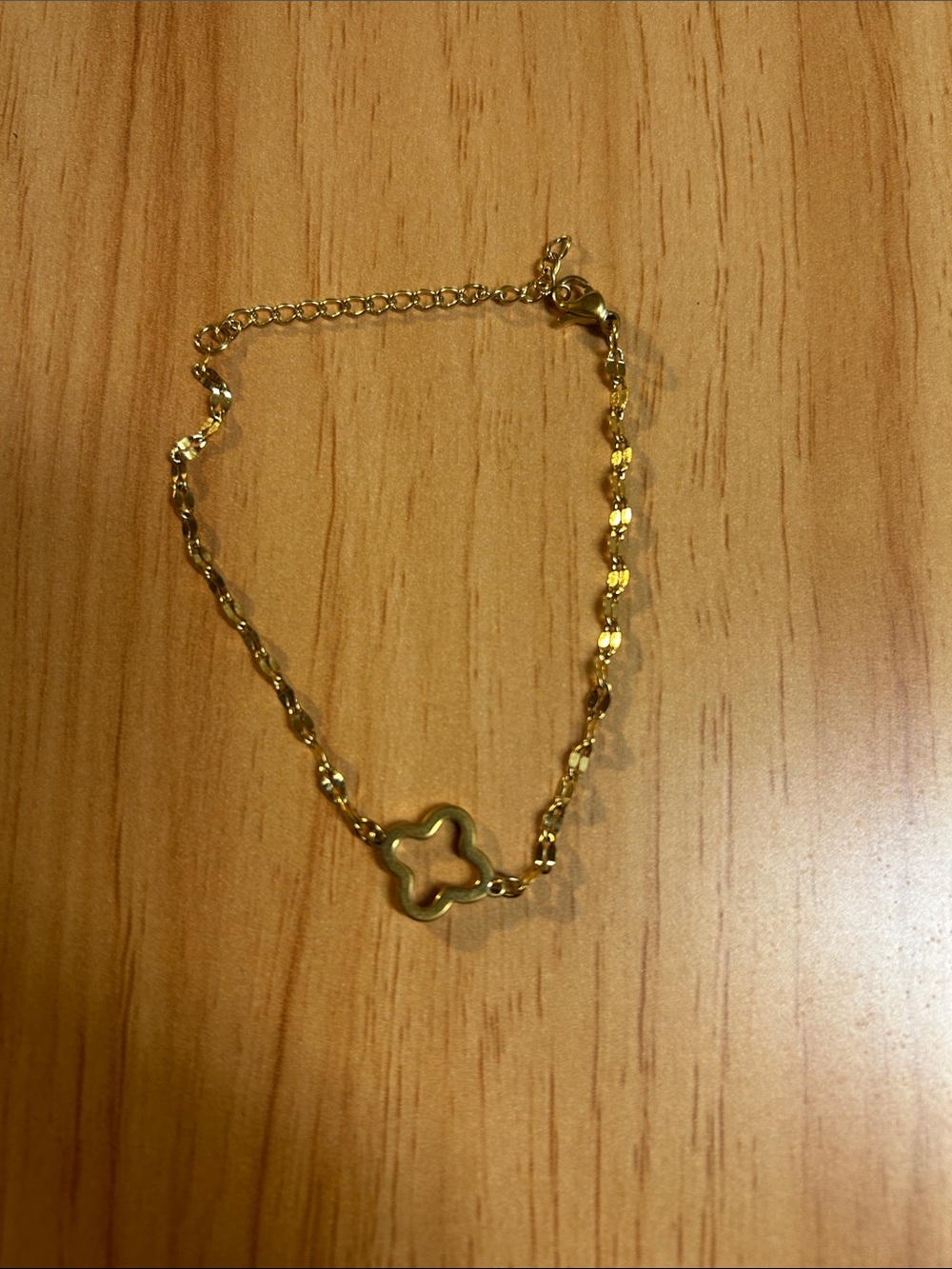 Gold Clover Link Bracelet - Women Jewelry